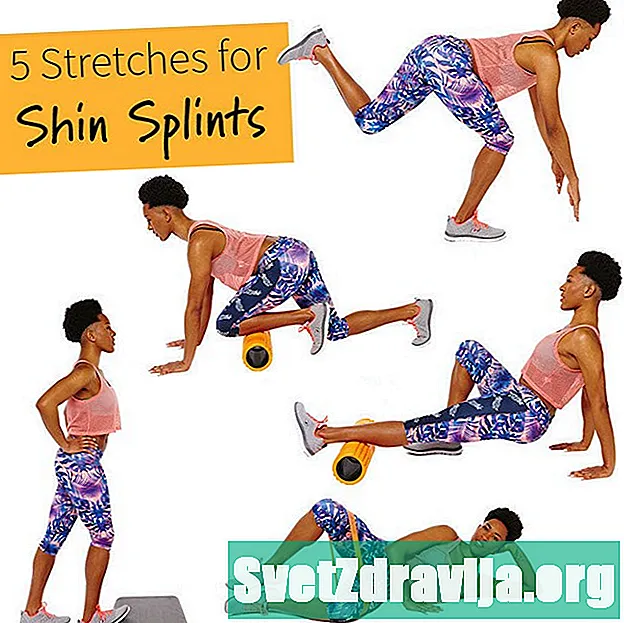 7 shtrirje për shin Splints - Shëndetësor