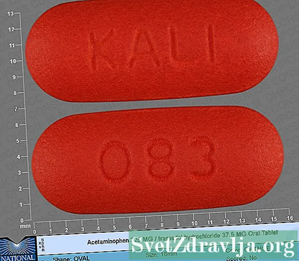 Acetaminophen-Tramadol, לוח בעל פה - בריאות
