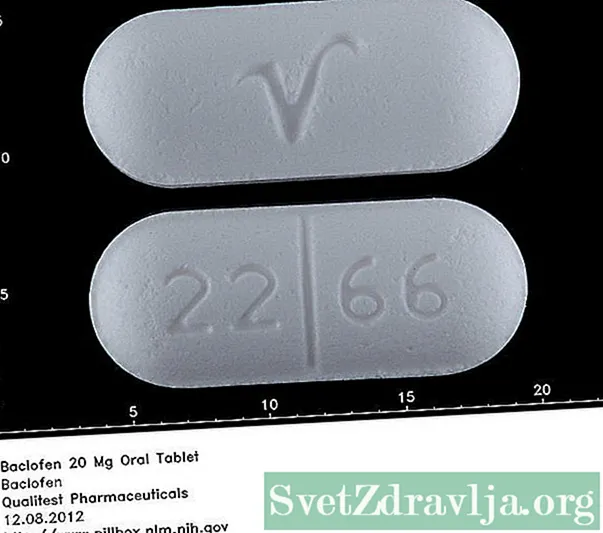 Baclofen, oralna tableta