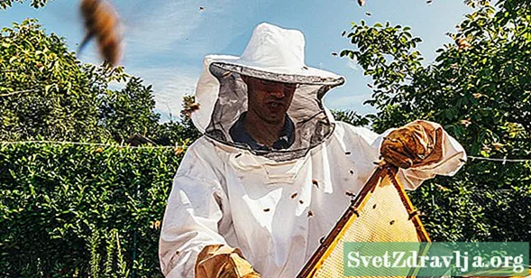 Bee Sting Allergy: Symptomer på anafylaksi - Velvære