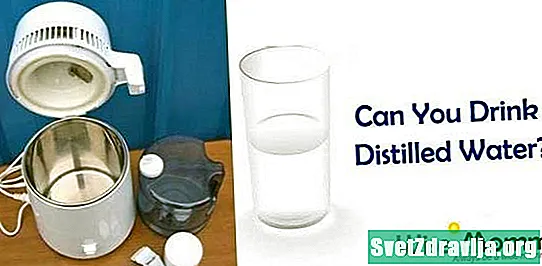 Você pode beber água destilada?