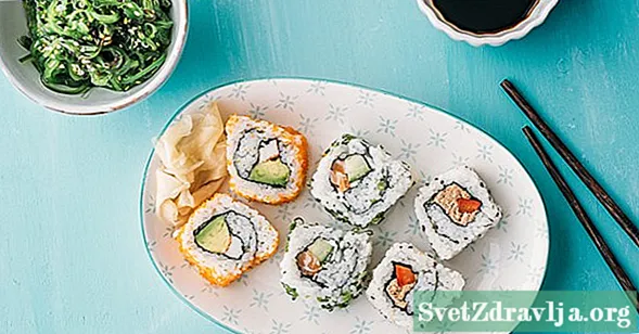 Sushi jan dezakezu haurdun dagoen bitartean? Sushi Rolls seguruak aukeratzea - Osasun