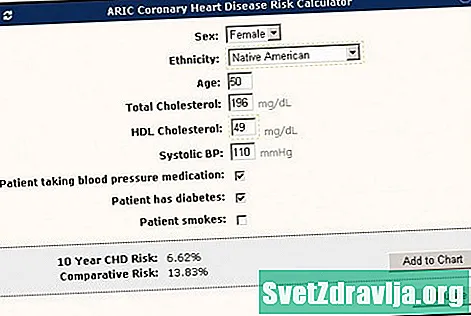 Calculadora de risco de doença cardíaca - Saúde