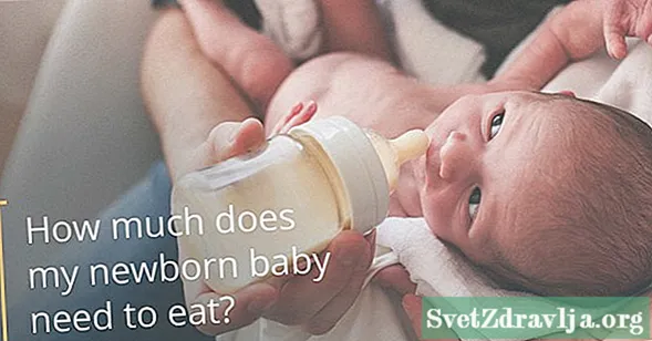 Hur många uns bör en nyfödd äta?