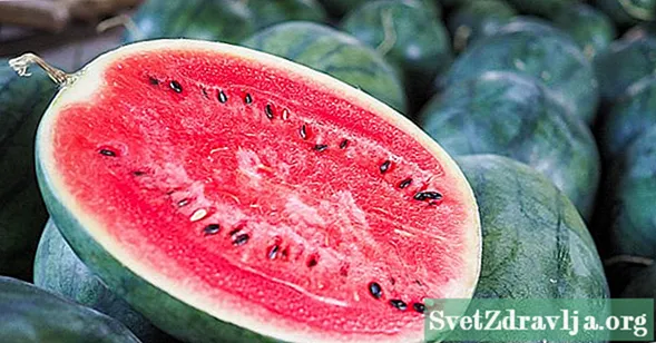 Ny tombontsoa azo avy amin'ny voa 5 an'ny watermelon - Fahasalamana