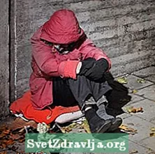 Daklozen gezondheidsproblemen