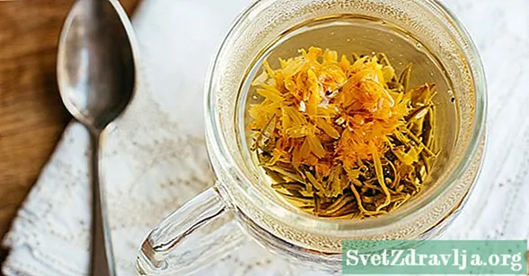 7 Beneficios potenciais do té e extracto de caléndula