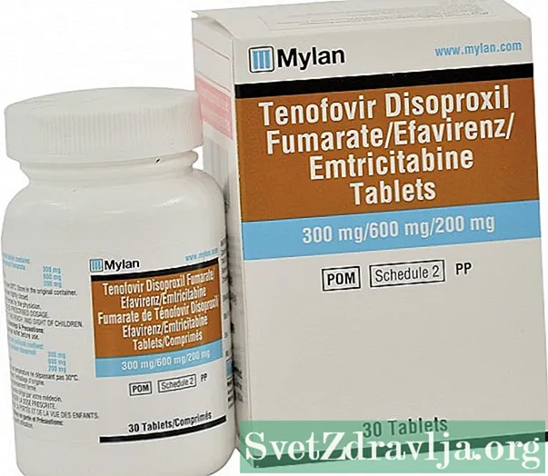 Atripla (efavirenz / emtricitabin / tenofovir-dizoproxil-fumarát) - Wellness